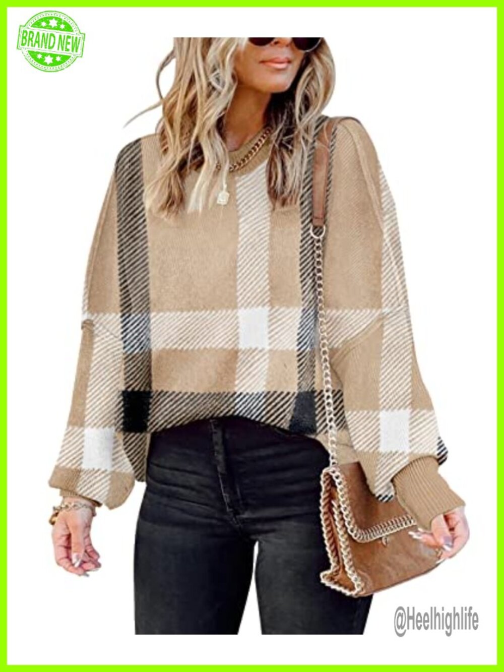 Womens Oversized Batwing Sleeve Cable Knit Sweater Pearls Loose Pullover